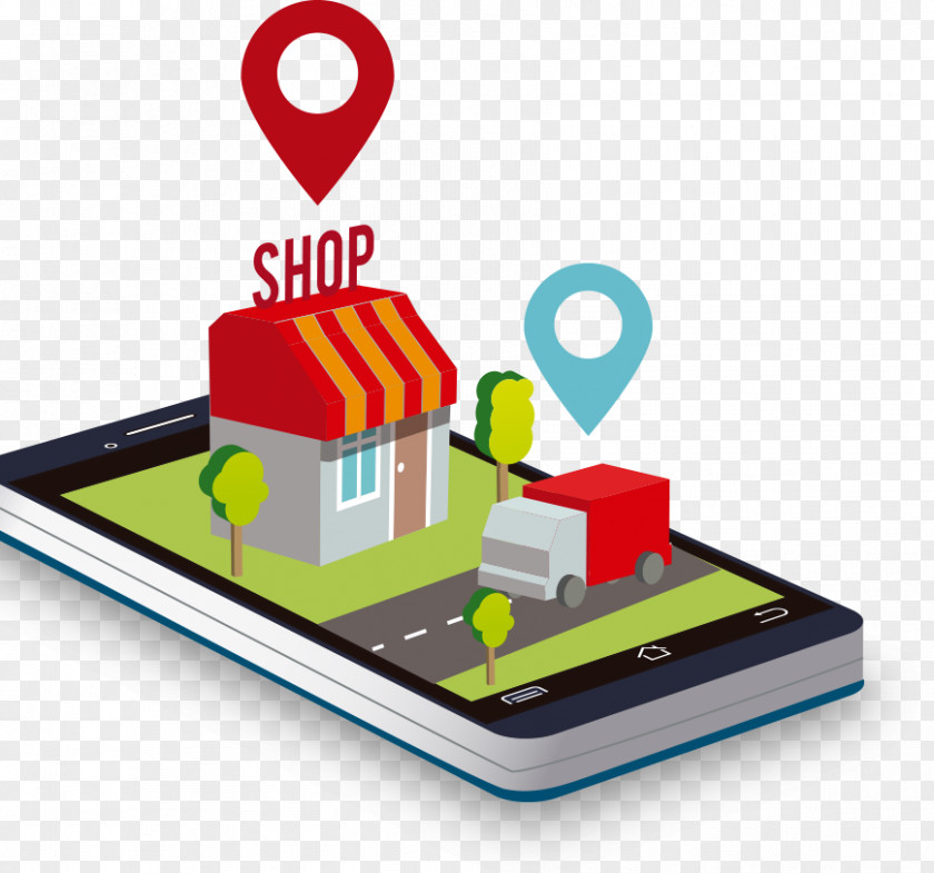 Locationbased Service E-commerce Industry Foodservice Mobile Commerce PNG
