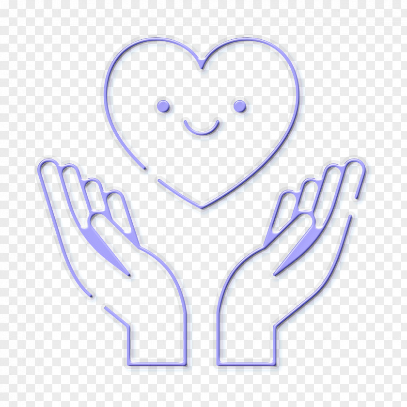 Smile Finger Heart Icon Happiness Give PNG