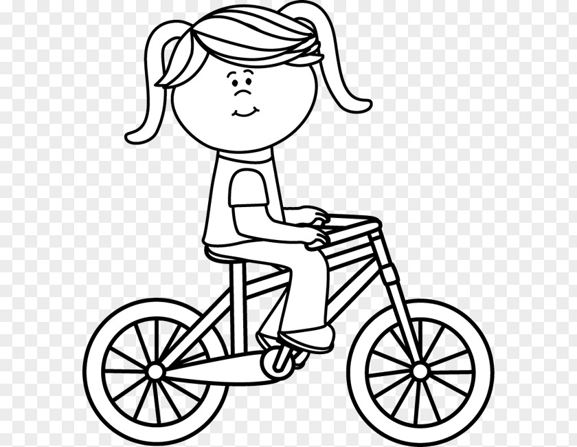 Car Rider Cliparts Bicycle Cycling Black And White Clip Art PNG