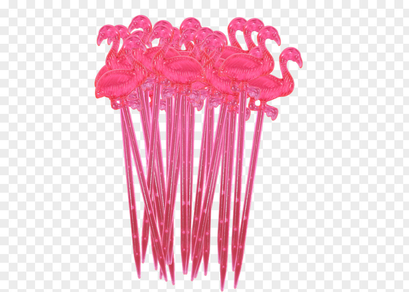 Flamingos Cocktail Stick Plastic Food Party PNG