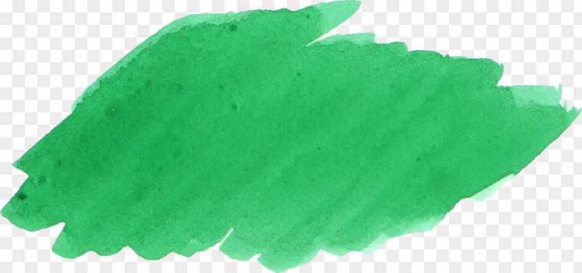 Green Watercolor Painting PNG