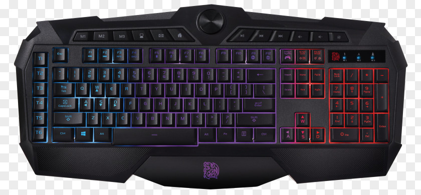 KB-CHM-MBBLUS-01Computer Mouse Computer Keyboard Thermaltake Tt Esports Challenger Prime Gaming Keypad TT ESPORTS RGB, US PNG