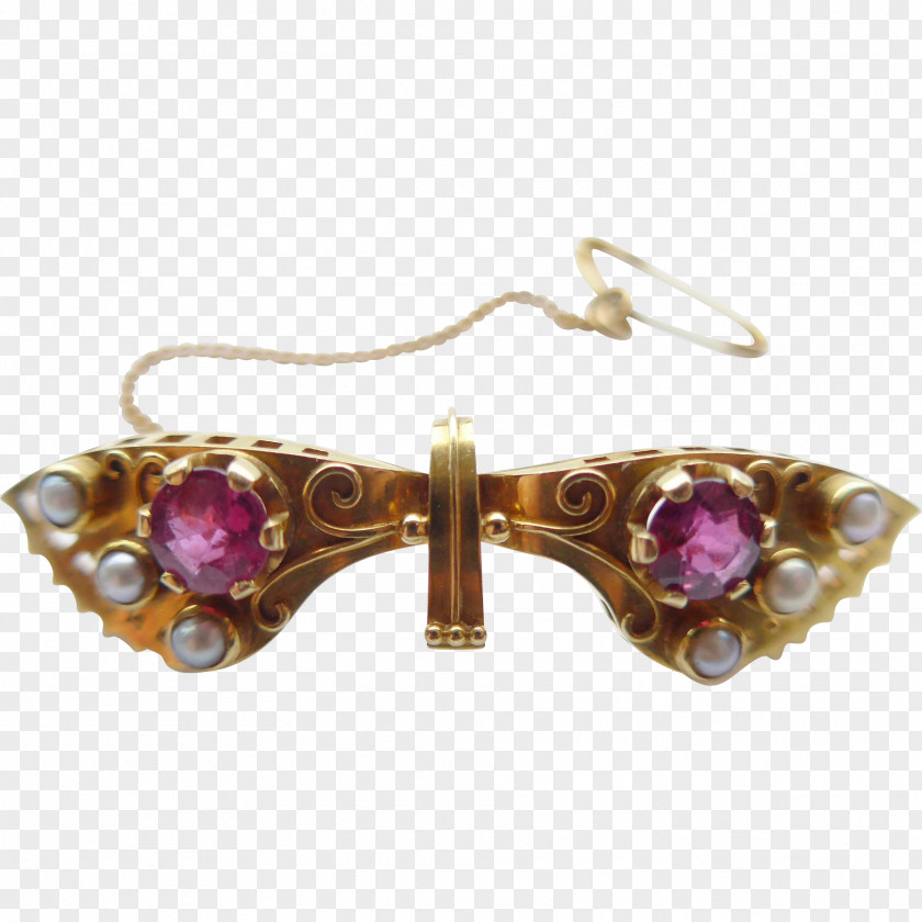 Cameo Brooches Amethyst Earring PNG