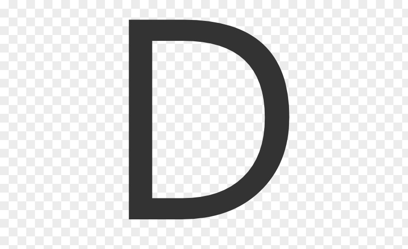 Letter D All Caps Design Font PNG