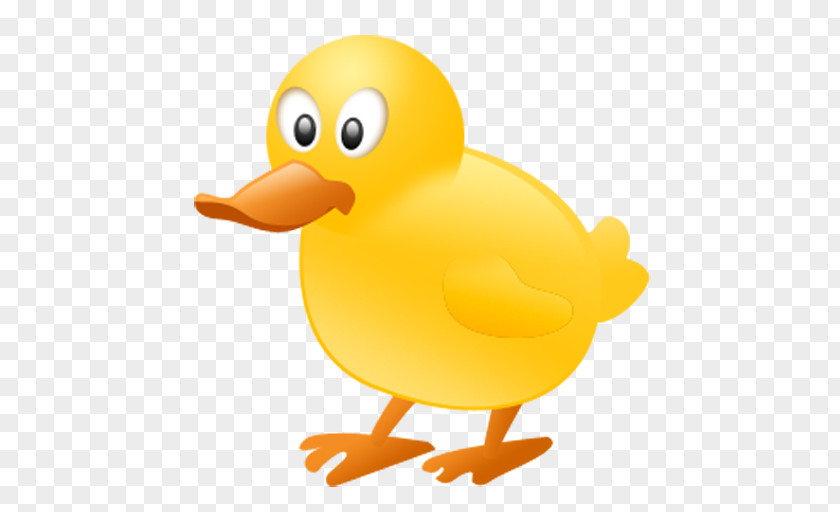 Little Yellow Duck Emoticon Emote Icon PNG