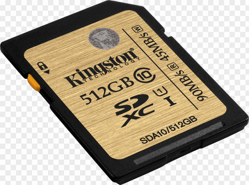 Memory Card Flash Cards Secure Digital Kingston Technology SDXC Computer Data Storage PNG