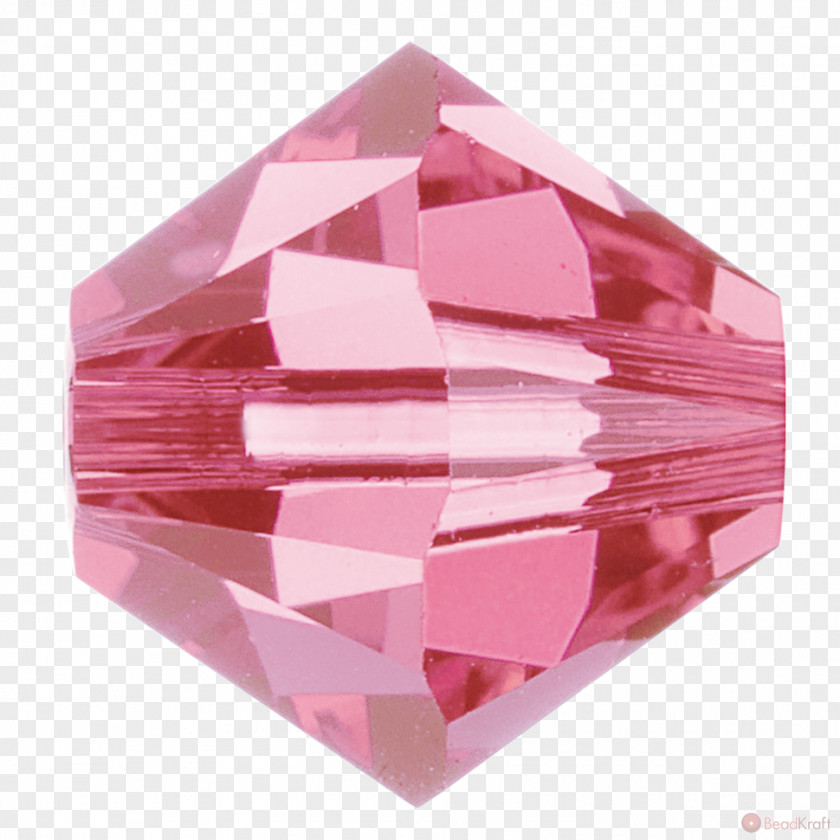 Rose Crystal Swarovski AG Bead Bicone PNG