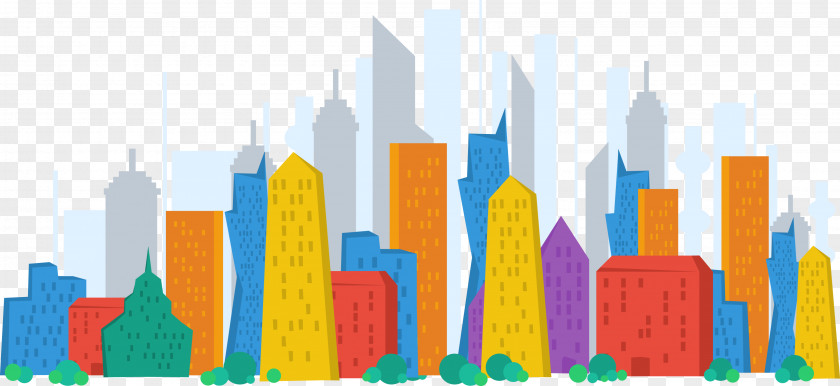 City Color Vector Material Business PNG