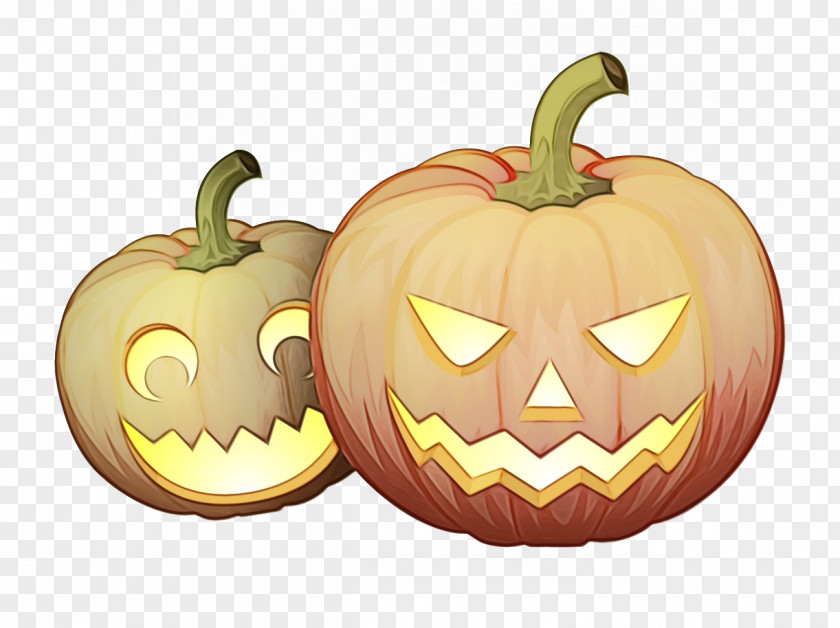 Cucurbita Smile Halloween Orange Background PNG