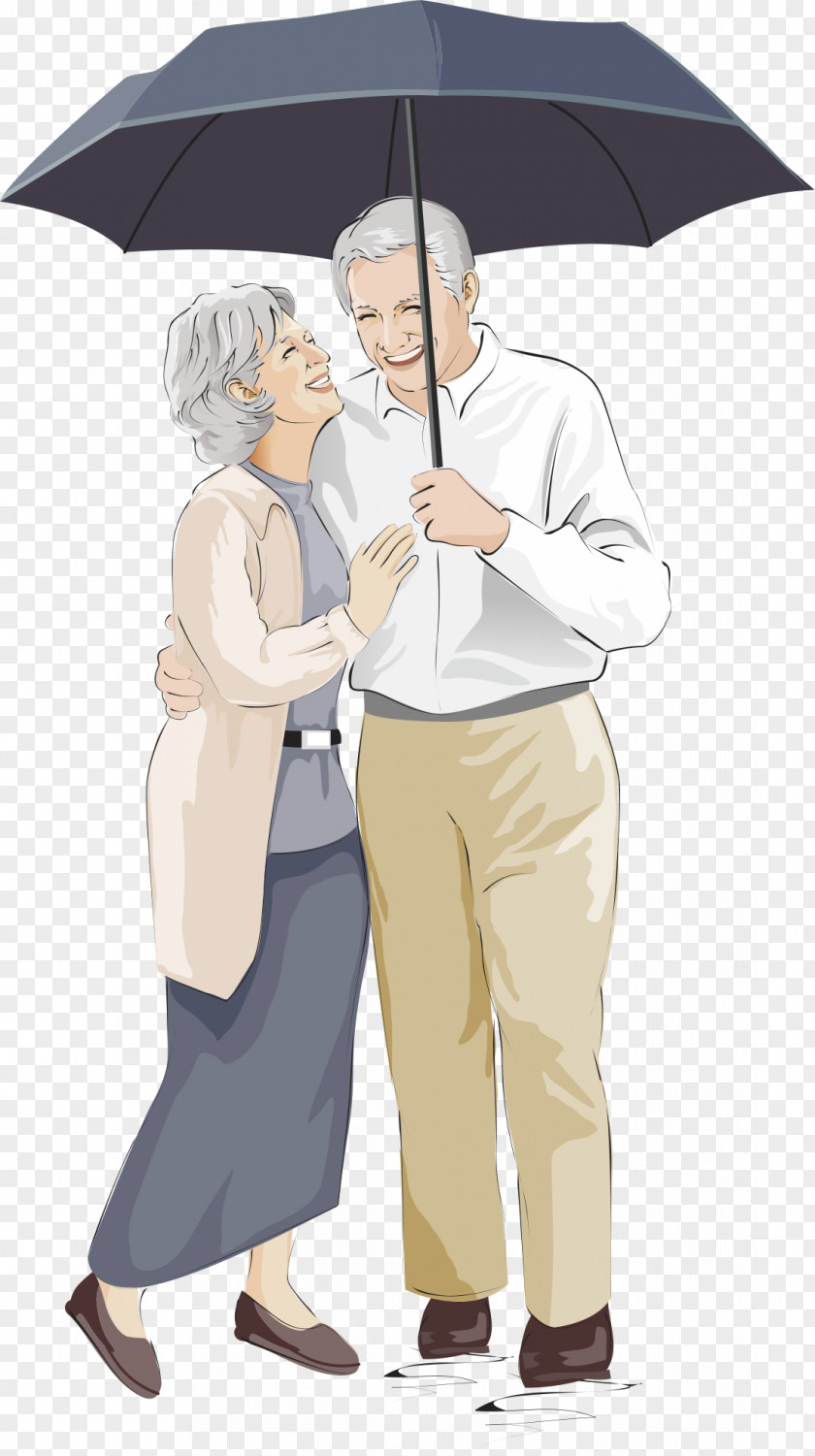 Happy Old Man Age Love Storge Clip Art PNG