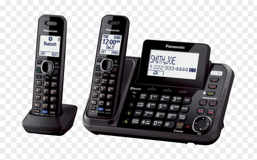 Panasonic Phone KX-TG954 Cordless Telephone Mobile Phones Digital Enhanced Telecommunications PNG