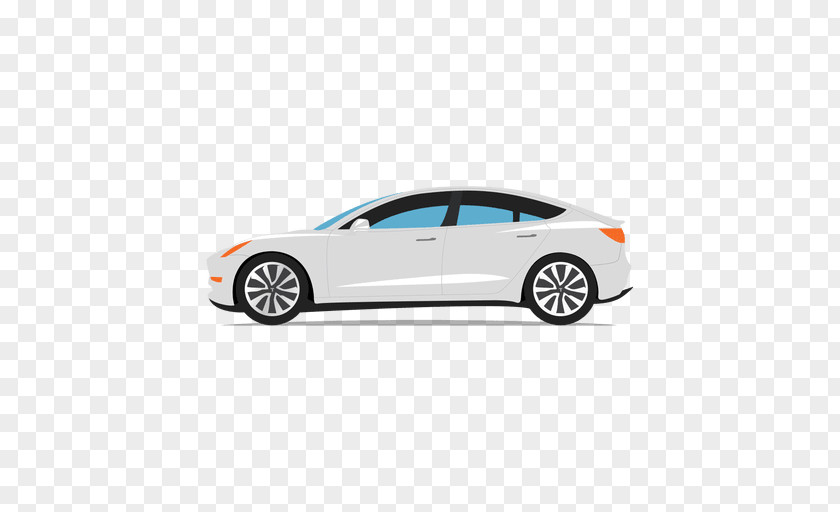 Tesla Car Motors Model S Electric Vehicle 3 PNG