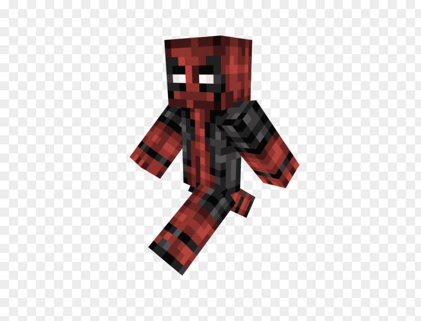 Deadpool Minecraft Tartan PNG