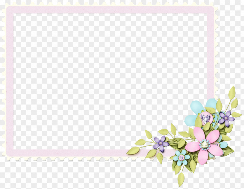 Picture Frame Plant Background Flowers PNG