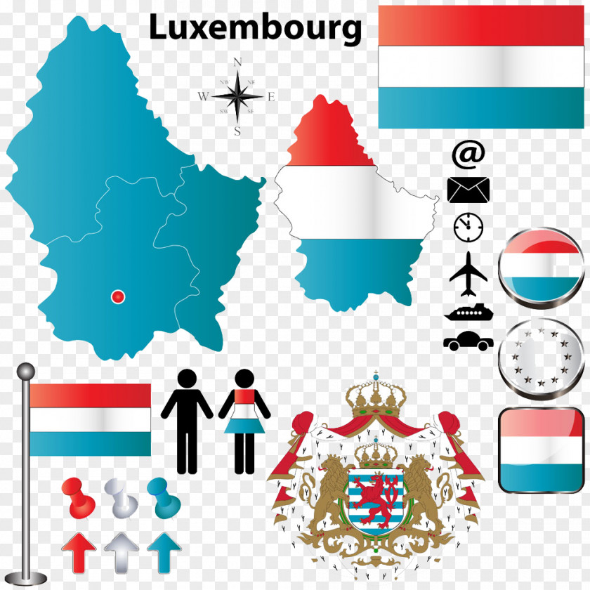 Flag Of Luxembourg Map Photos City Clip Art PNG