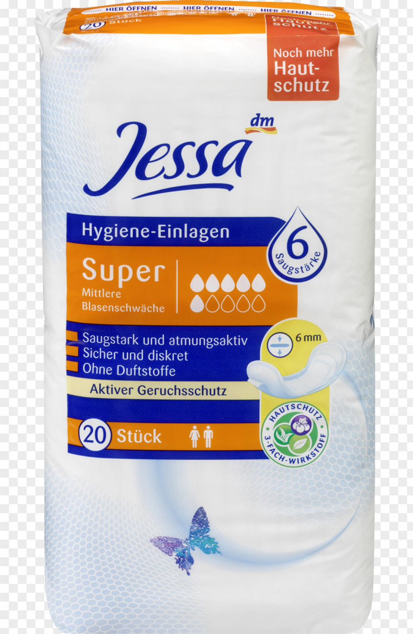 Jessa Dm-drogerie Markt Sanitary Napkin Urinary Incontinence Hygiene Private Label PNG