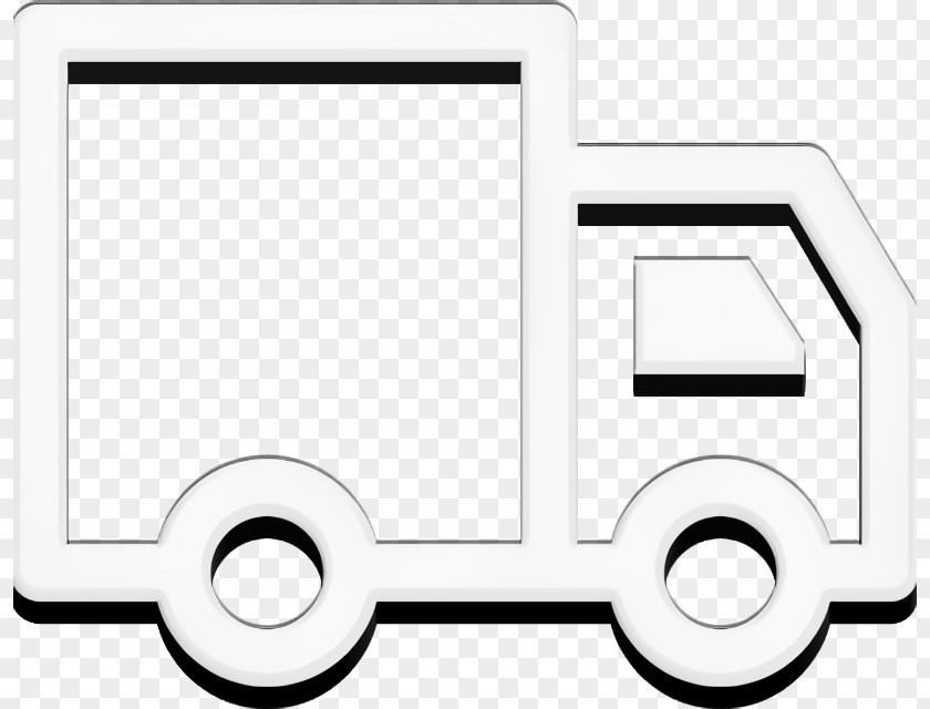 Linear Industrial Elements Icon Transport Truck PNG