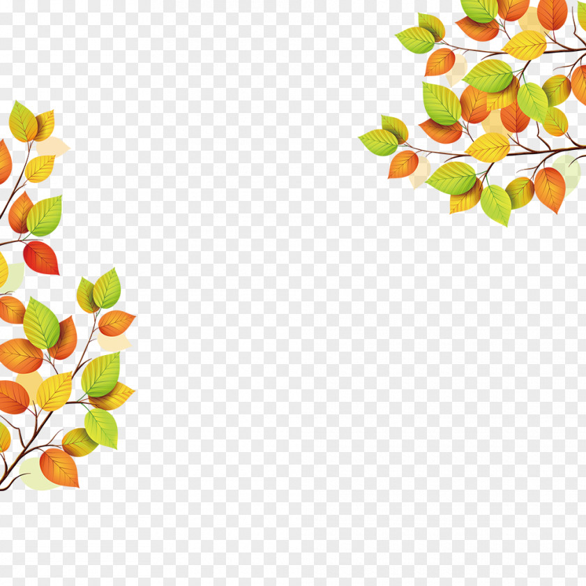 Autumn Poster Frame PNG