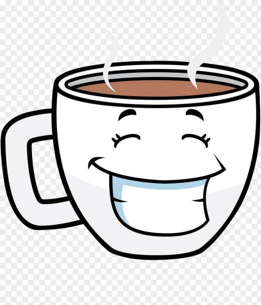 Coffee Mug Cup Tea Cafe Cartoon PNG