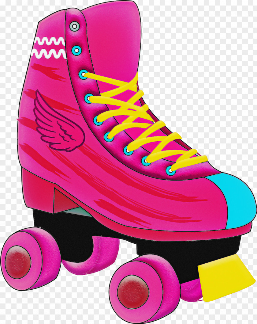 Footwear Roller Skates Quad Pink Skating PNG