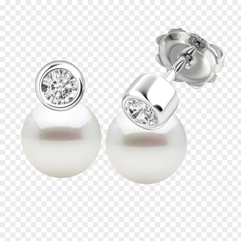 Jewellery Pearl Earring Brilliant Diamond PNG