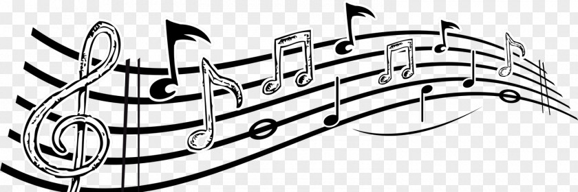 Musical Note Black And White Image PNG