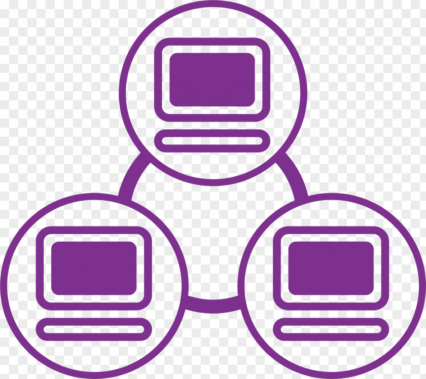 Purple Computer Flow Chart Cycle Stakeholder The Noun Project Business Clip Art PNG