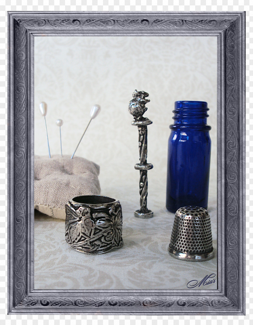 Seamless Pattern Still Life Photography Cobalt Blue Picture Frames PNG