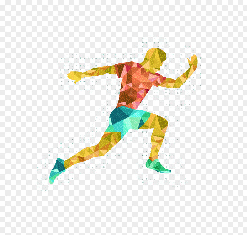 Vector Running Man Sport Clip Art PNG
