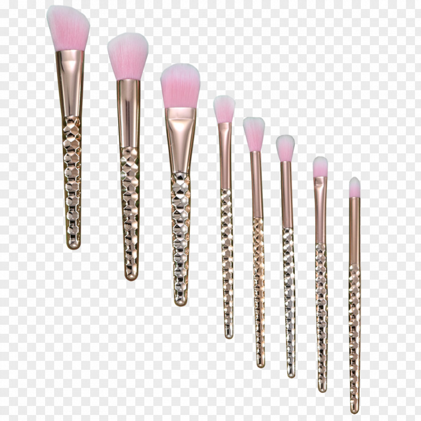 Bundle Set Make-Up Brushes Zoeva Rose Golden Luxury Vol. 1 Cosmetics Face Powder PNG