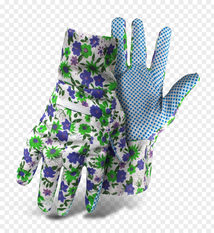 Cotton Gloves Glove Gardening Cuff Purple PNG