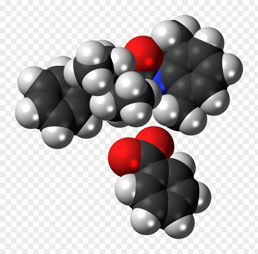 Denatonium Space-filling Model Oxetorone Molecule Sphere Drug PNG