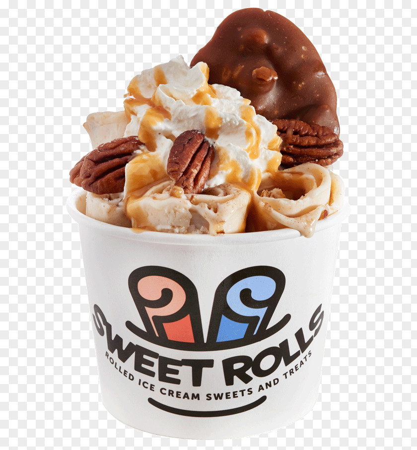 Ice Cream Sundae Fried Sweet Rolls PNG