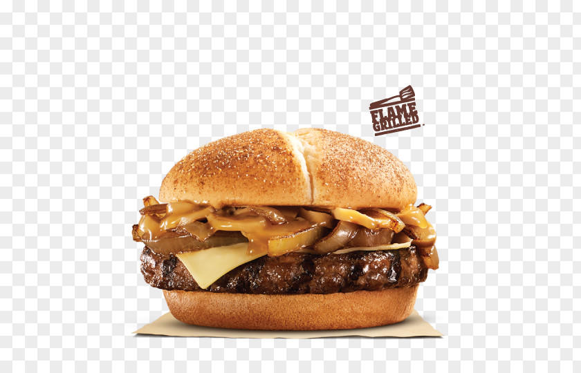 Mushroom Burger Cheeseburger Hamburger Veggie Angus Cattle Fast Food PNG