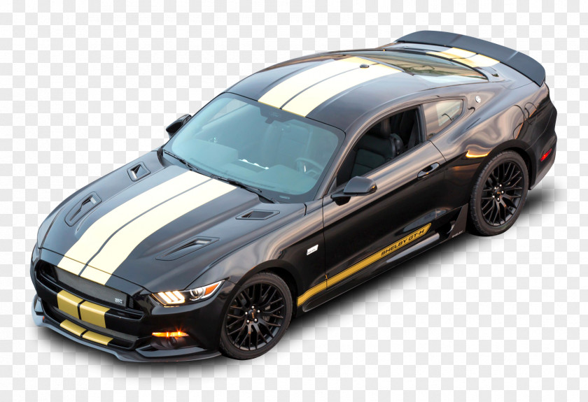 Black Ford Shelby GT H Top View Car 2016 GT350 Mustang PNG