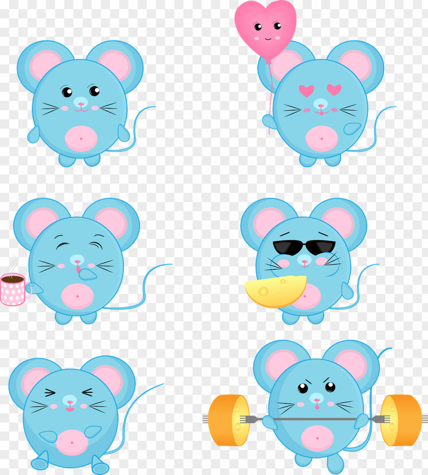 Cute Mouse Rat Clip Art PNG