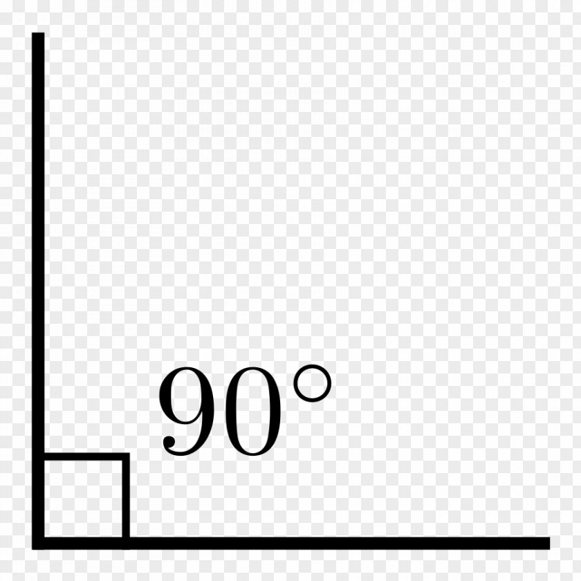 Degree Right Angle Line Segment Perpendicular PNG