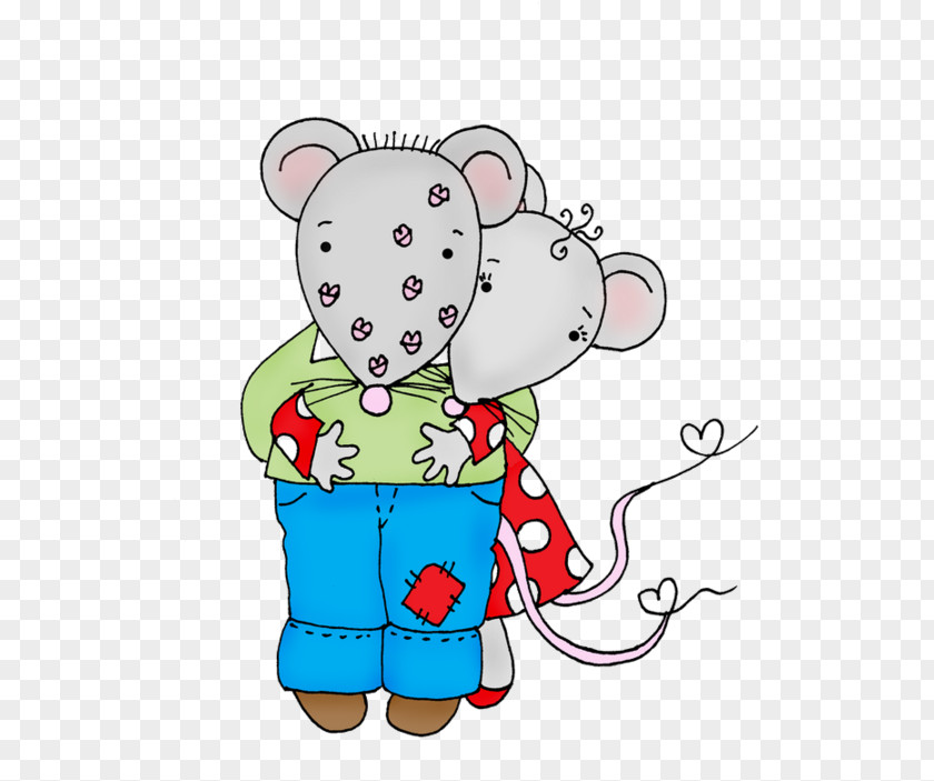 Love Mouse Cartoon Illustration Drawing PNG