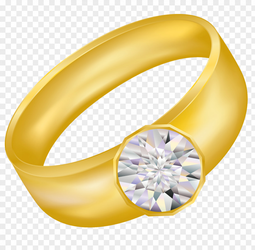 Transparent Gold Ring With Diamond Clipart Jewellery Earring Clip Art PNG