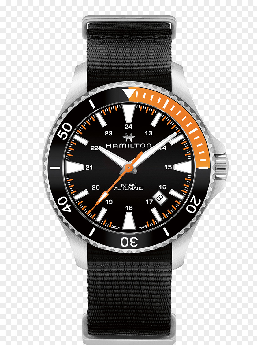 Watch Hamilton Company Diving Strap Automatic PNG