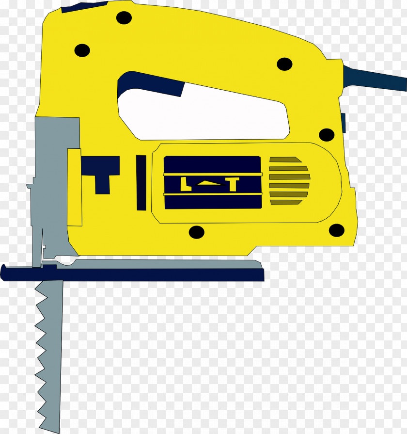 Yellow Chainsaw Jigsaw Puzzle Clip Art PNG