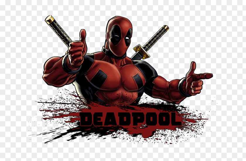 Deadpool Logo Black Widow Superhero Color X-Men PNG