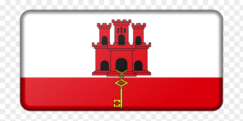 Flag Of Gibraltar Spain Portugal PNG