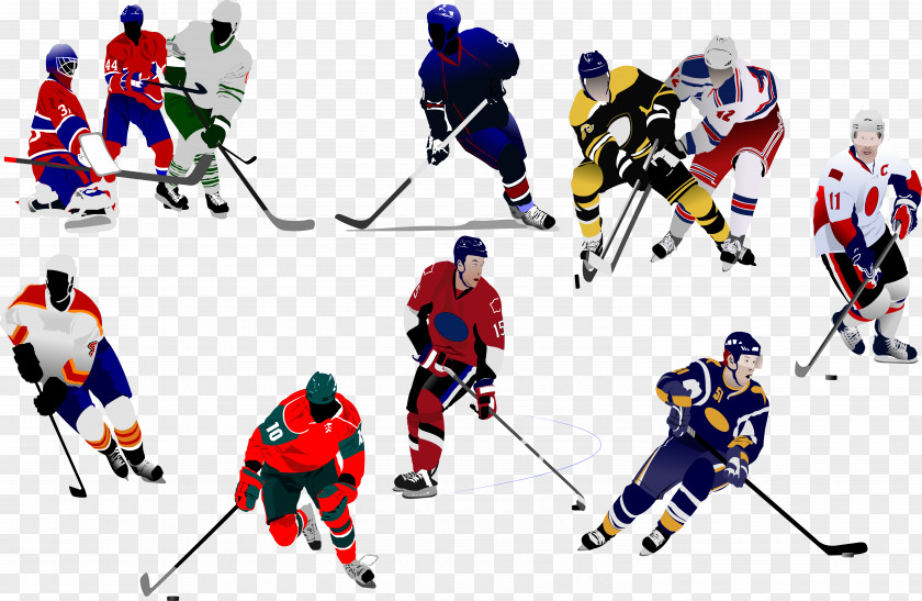 Hockey Player Vector Material Ice Puck Clip Art PNG