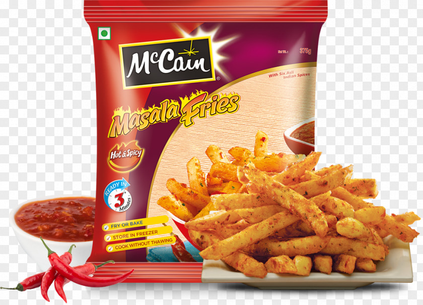 Indian Spices French Fries McCain Foods Samosa Tandoori Chicken Frozen Food PNG