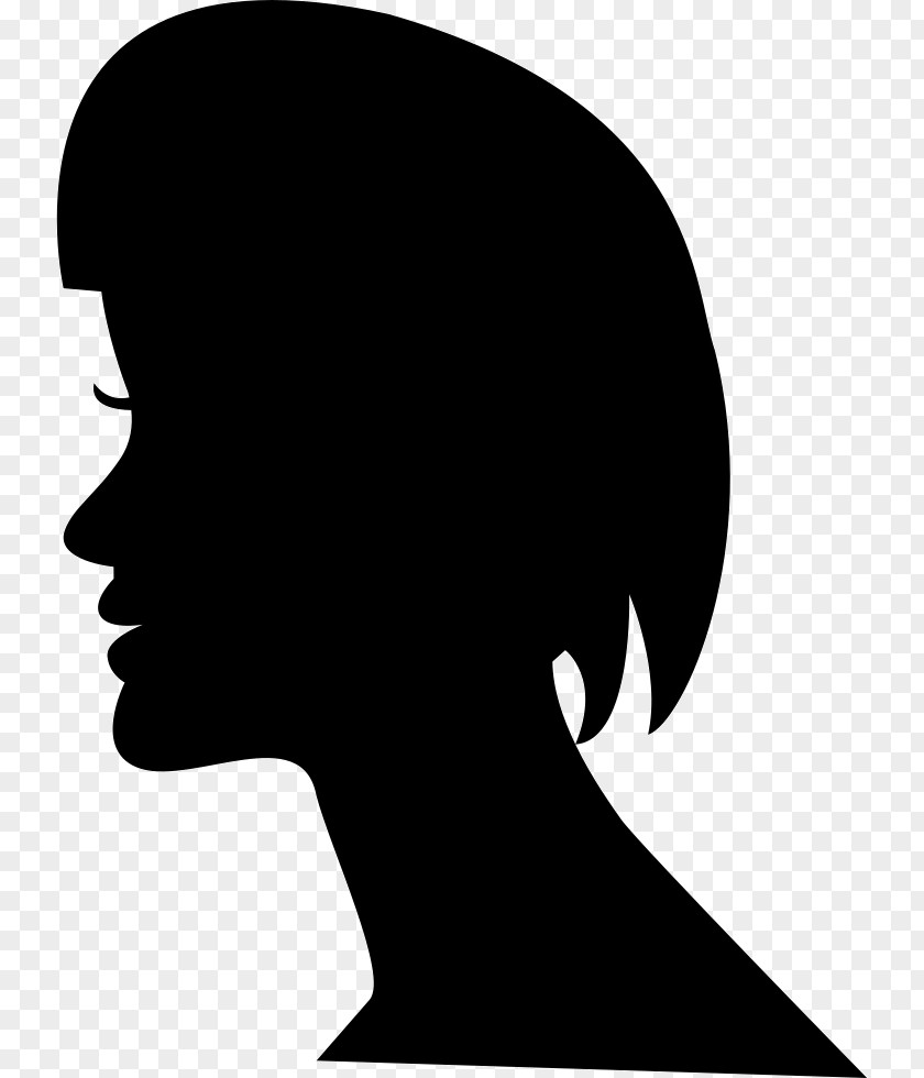 Line Art Jaw Woman Hair PNG