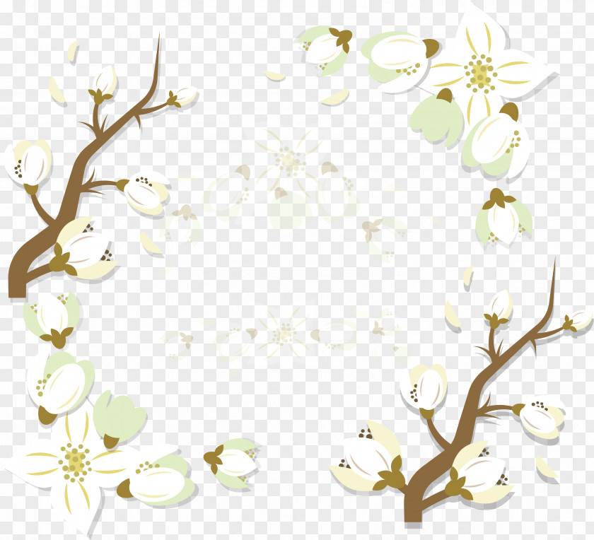 White Cherry Petals Petal Icon PNG