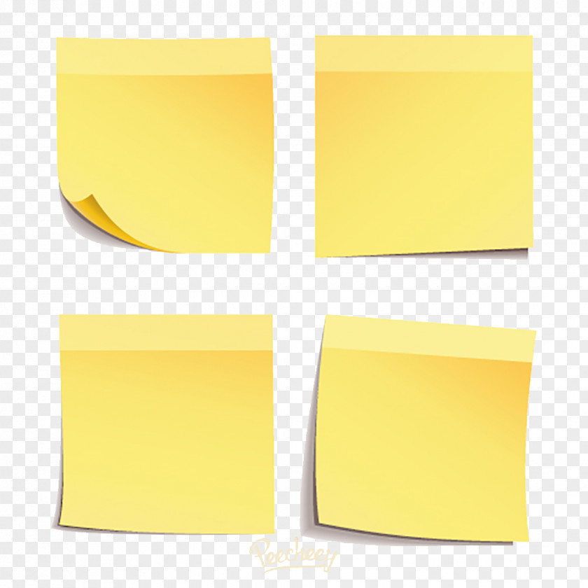 Yellow Sticky Notes Paper Post-it Note Sticker Font PNG