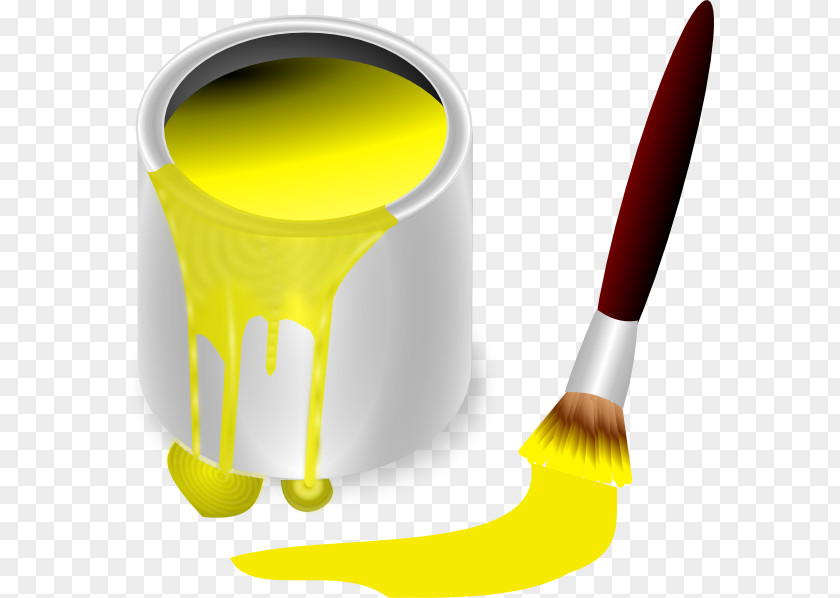 Bucket Splash Paintbrush Clip Art PNG