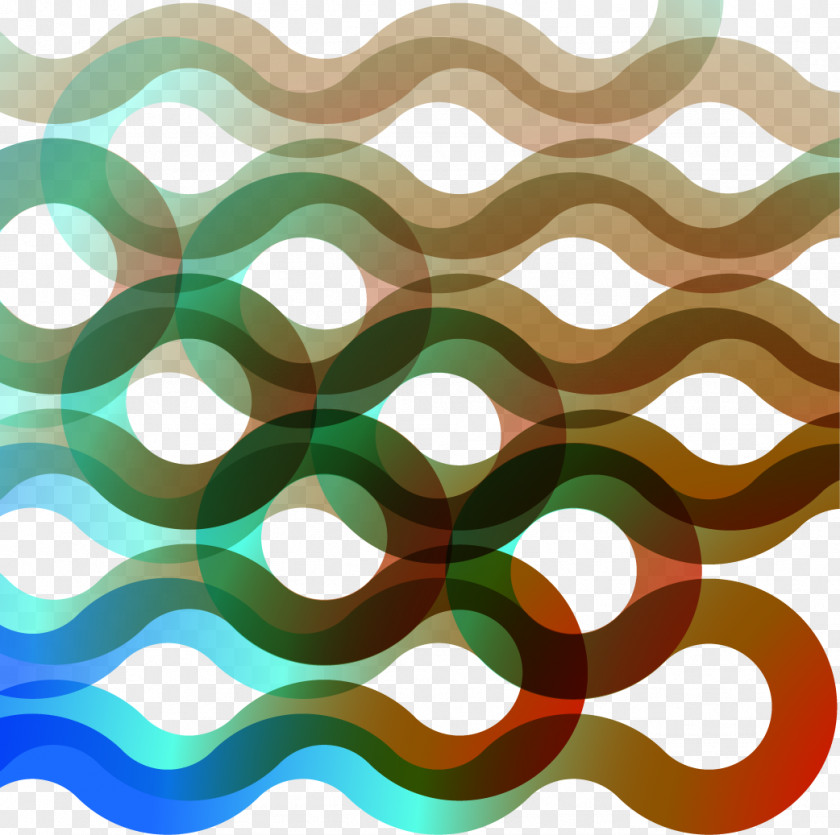 Colorful Curve Line Euclidean Vector Geometry PNG